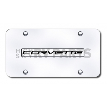 Automotive Gold License Plate - Corvette C6 Stainless Steel - COV6NCC