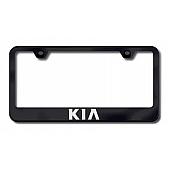 Automotive Gold License Plate Frame - Black Stainless Steel - LFKIAEB