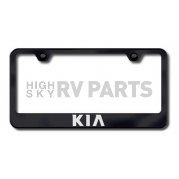 Automotive Gold License Plate Frame - Black Stainless Steel - LFKIAEB