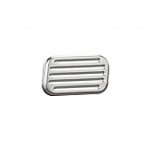 Lokar Performance Brake Pedal Pad - Aluminum Natural Ball Milled - BAG6002