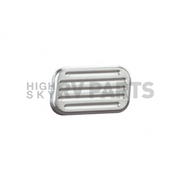 Lokar Performance Brake Pedal Pad - Aluminum Natural Ball Milled - BAG6002