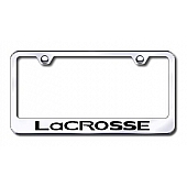 Automotive Gold License Plate Frame - Silver Stainless Steel - LFLACREC