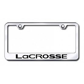 Automotive Gold License Plate Frame - Silver Stainless Steel - LFLACREC