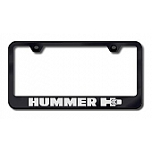 Automotive Gold License Plate Frame - Black Stainless Steel - LFH3EB