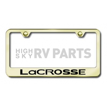 Automotive Gold License Plate Frame - Gold Stainless Steel - LFLACREG