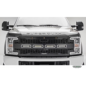 T-Rex Truck Products Grille Insert - Honeycomb Rectangular Black Powder Coated Steel - 6515631