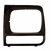 Omix-Ada Headlight Bezel - Left Black Single - 1241917