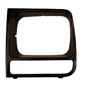 Omix-Ada Headlight Bezel - Left Black Single - 1241917