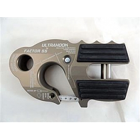 Factor 55 Winch Clevis Hook - Aluminum Gray 3/8 Inch - 0025006