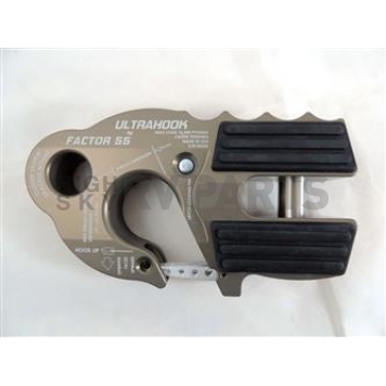 Factor 55 Winch Clevis Hook - Aluminum Gray 3/8 Inch - 0025006