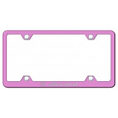 Automotive Gold License Plate Frame - Pink Stainless Steel - LFWACCEP