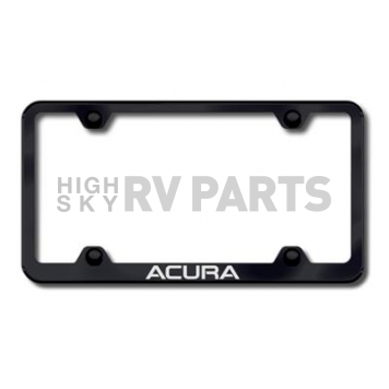 Automotive Gold License Plate Frame - Black Stainless Steel - LFWACUEB