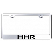 Automotive Gold License Plate Frame - Silver Stainless Steel - LFHHREC