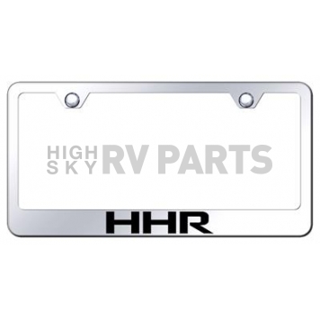 Automotive Gold License Plate Frame - Silver Stainless Steel - LFHHREC