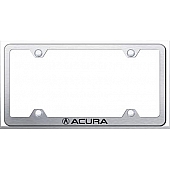 Automotive Gold License Plate Frame - Silver Stainless Steel - LFWACUES