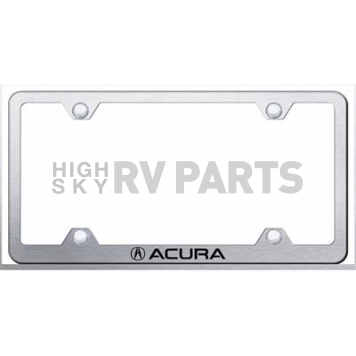 Automotive Gold License Plate Frame - Silver Stainless Steel - LFWACUES