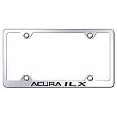 Automotive Gold License Plate Frame - Silver Stainless Steel - LFWAILXEC