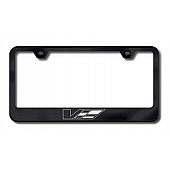 Automotive Gold License Plate Frame - Black Stainless Steel - LFCADVEB