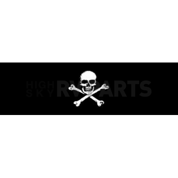 Vantage Point Window Graphics - Jolly Roger Flag Design - 010023L