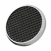 Lokar Performance Brake Pedal Pad - Steel With Rubber Insert Silver With Black Insert - SPO6071