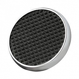 Lokar Performance Brake Pedal Pad - Steel With Rubber Insert Silver With Black Insert - SPO6071