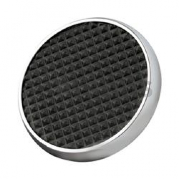 Lokar Performance Brake Pedal Pad - Steel With Rubber Insert Silver With Black Insert - SPO6071