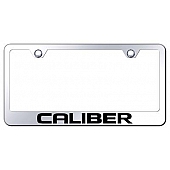 Automotive Gold License Plate Frame - Silver Stainless Steel - LFCALEC