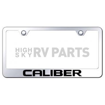 Automotive Gold License Plate Frame - Silver Stainless Steel - LFCALEC