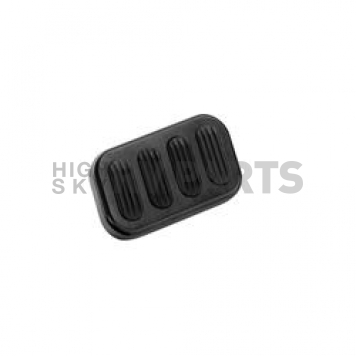 Lokar Performance Brake Pedal Pad - Aluminum With Rubber Insert Black - XBAG6005