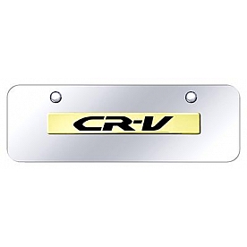 Automotive Gold License Plate - CRV Stainless Steel - CRVNGCM