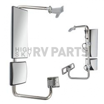Velvac Exterior Mirror Glass Square Manual Single - V153882210