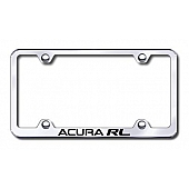 Automotive Gold License Plate Frame - Silver Stainless Steel - LFWARLEC