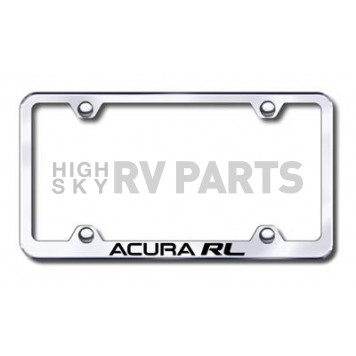 Automotive Gold License Plate Frame - Silver Stainless Steel - LFWARLEC