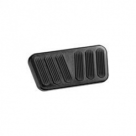 Lokar Performance Brake Pedal Pad - Aluminum With Rubber Insert Black - XBAG6078