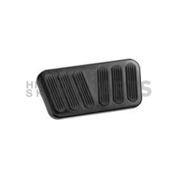 Lokar Performance Brake Pedal Pad - Aluminum With Rubber Insert Black - XBAG6078