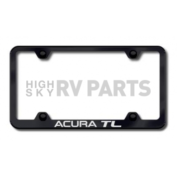Automotive Gold License Plate Frame - Black Stainless Steel - LFWATLEB