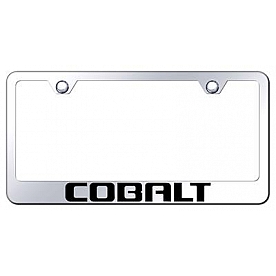 Automotive Gold License Plate Frame - Silver Stainless Steel - LFCBTEC