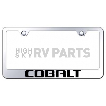 Automotive Gold License Plate Frame - Silver Stainless Steel - LFCBTEC