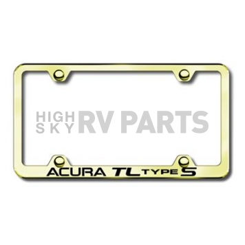 Automotive Gold License Plate Frame - Gold Stainless Steel - LFWATLSEG