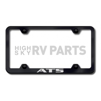 Automotive Gold License Plate Frame - Black Stainless Steel - LFWATSCEB