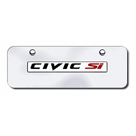 Automotive Gold License Plate - Civic SI Stainless Steel - CSINCCM