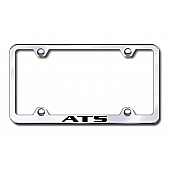 Automotive Gold License Plate Frame - Silver Stainless Steel - LFWATSCEC