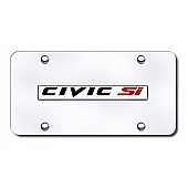 Automotive Gold License Plate - Civic SI Stainless Steel - CSINGC