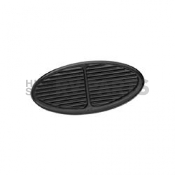 Lokar Performance Brake Pedal Pad - Aluminum Black Standard Oval - XBAG6107