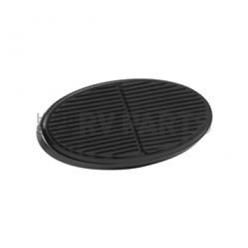 Lokar Performance Brake Pedal Pad - Aluminum Black Extra Large Oval - XBAG6108