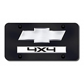 Automotive Gold License Plate - Chevy/4X4 Stainless Steel - D4CH2CB