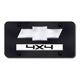 Automotive Gold License Plate - Chevy/4X4 Stainless Steel - D4CH2CB