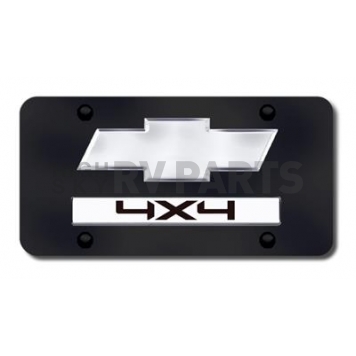 Automotive Gold License Plate - Chevy/4X4 Stainless Steel - D4CH2CB