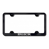 Automotive Gold License Plate Frame - Black Stainless Steel - LFWBUIEB