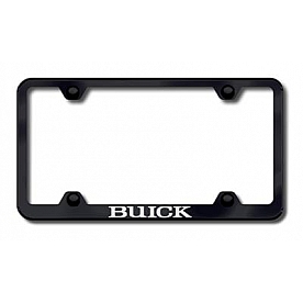 Automotive Gold License Plate Frame - Black Stainless Steel - LFWBUIEB